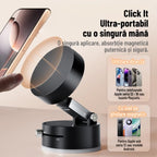 Suport telefon auto, rotire 360°, prindere puternică, compatibil iPhone și Android