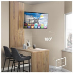 Suport TV de perete HDL-117B-2, Doua brate, Reglabil, 50kg, 14-55, Negru