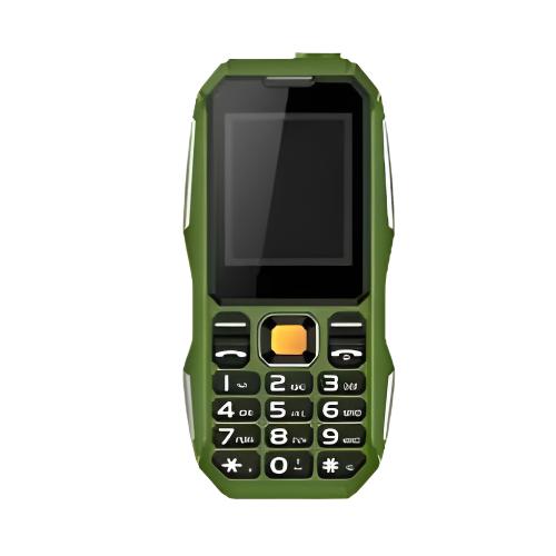 Telefon Militar Land Rover 2800 mAh, FM radio, Lanternă, verde/negru