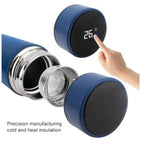 Termos smart cu afisaj temperatură, 500 ml: albastru, alb,negru,vișiniu,roșu,argintiu,auriu,bleu – imagine 4
