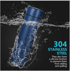 Termos smart cu afisaj temperatură, 500 ml: albastru, alb,negru,vișiniu,roșu,argintiu,auriu,bleu – imagine 5