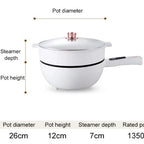 Tigaie electrica 26cm, inteligenta, multifunctionala 3L