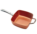 Set tigaie multifuncțională cu suprafață non aderenta, MIGAS, friteuza, pentru cuptor, 24x24x10 cm