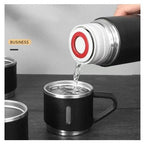 Set 3 piese: Termos 500 ml + 2 cesti, otel inoxidabil – imagine 5