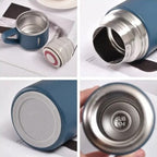 Set 3 piese: Termos 500 ml + 2 cesti, otel inoxidabil – imagine 7