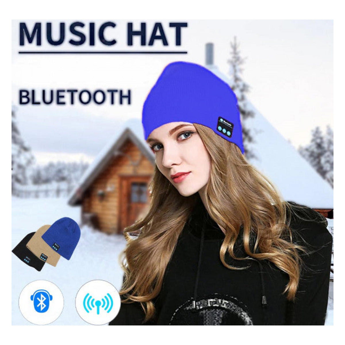 Căciulă cu muzică prin Bluetooth