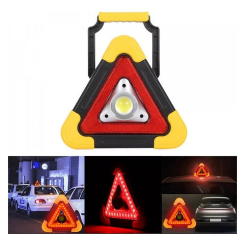 Triunghi reflectorizant cu LED și luminozitate reglabilă