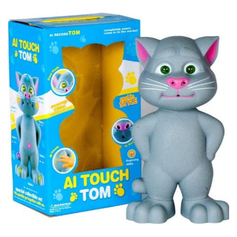 Jucărie interactivă Talking Tom care vorbește și repetă