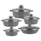 Set de zece oale din ceramică granit