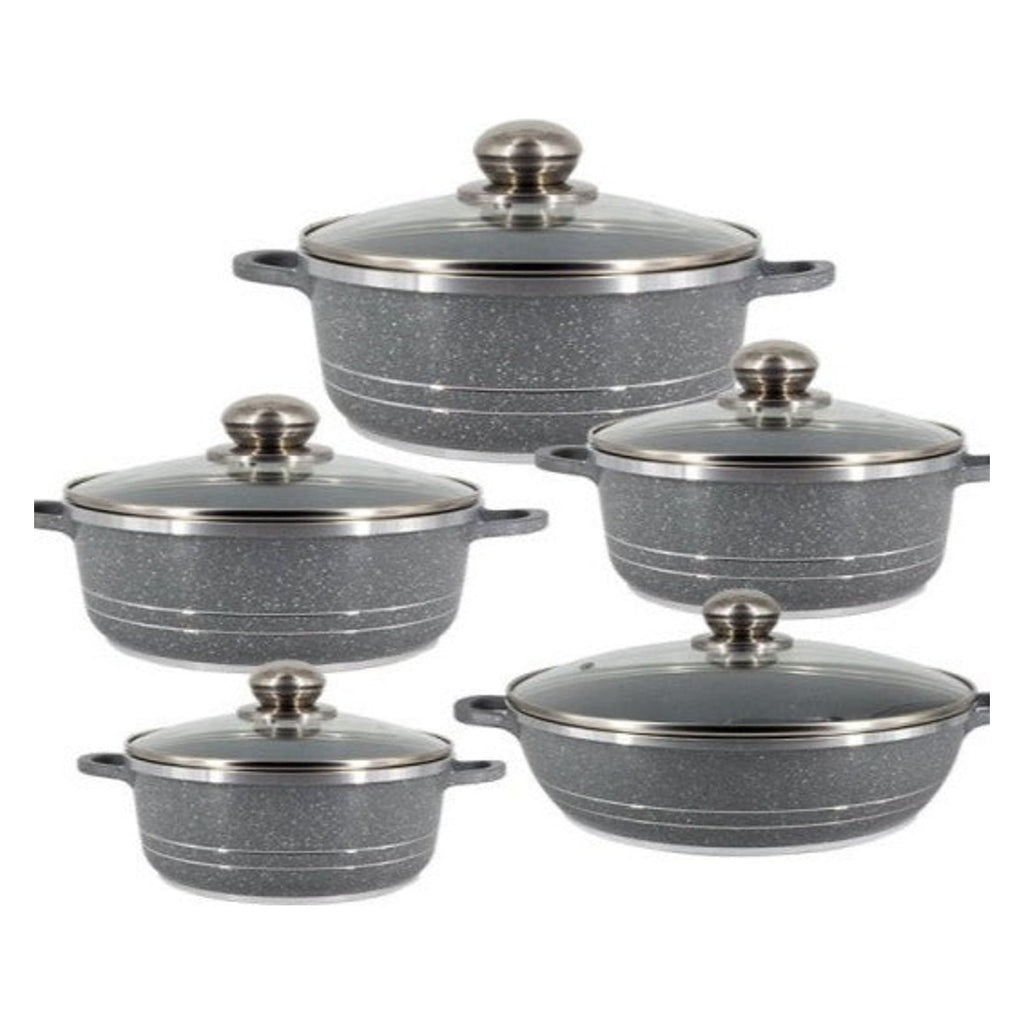 Set de zece oale din ceramică granit