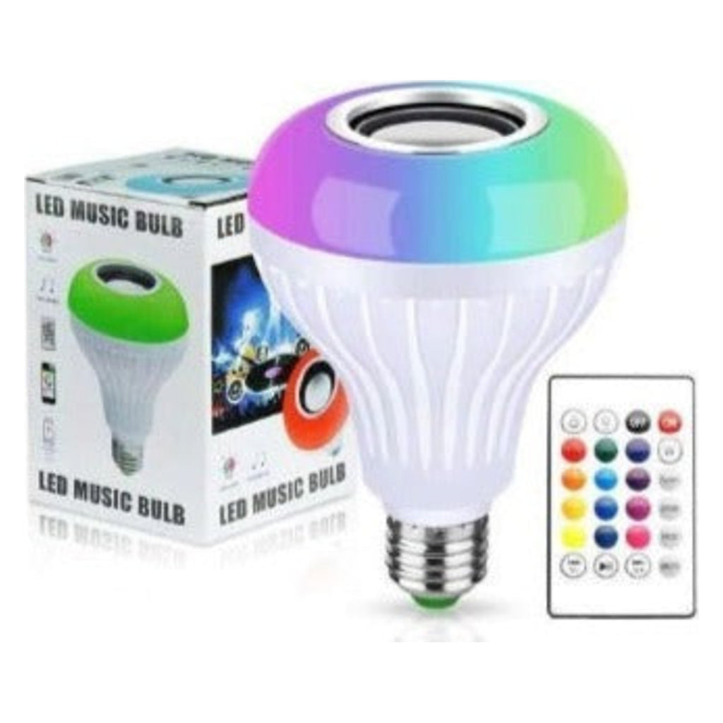 Bec LED cu difuzor Bluetooth și telecomandă