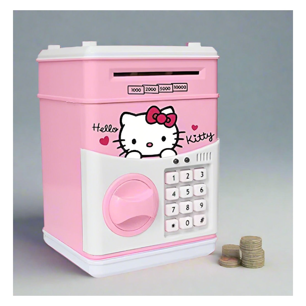 Pușculiță Hello Kitty cu funcție ATM și cod PIN