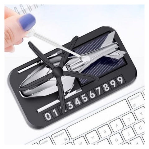 Odorizant solar pentru mașină cu placă de telefon, elicopter, elice, difuzor de parfum – imagine principală