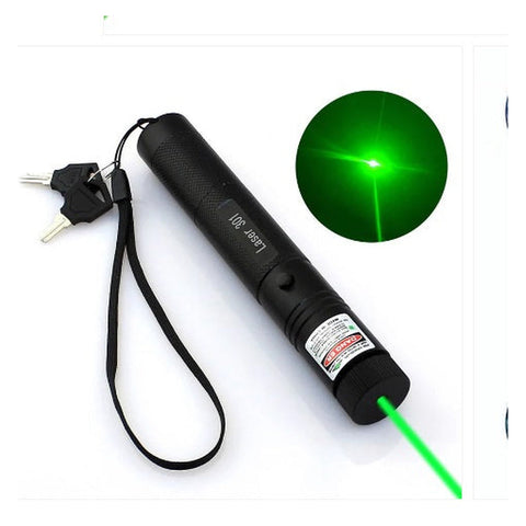 Laser Pointer Verde Cu Efect 3D, Metalic, Acumulator Inclus, negru – imagine principală