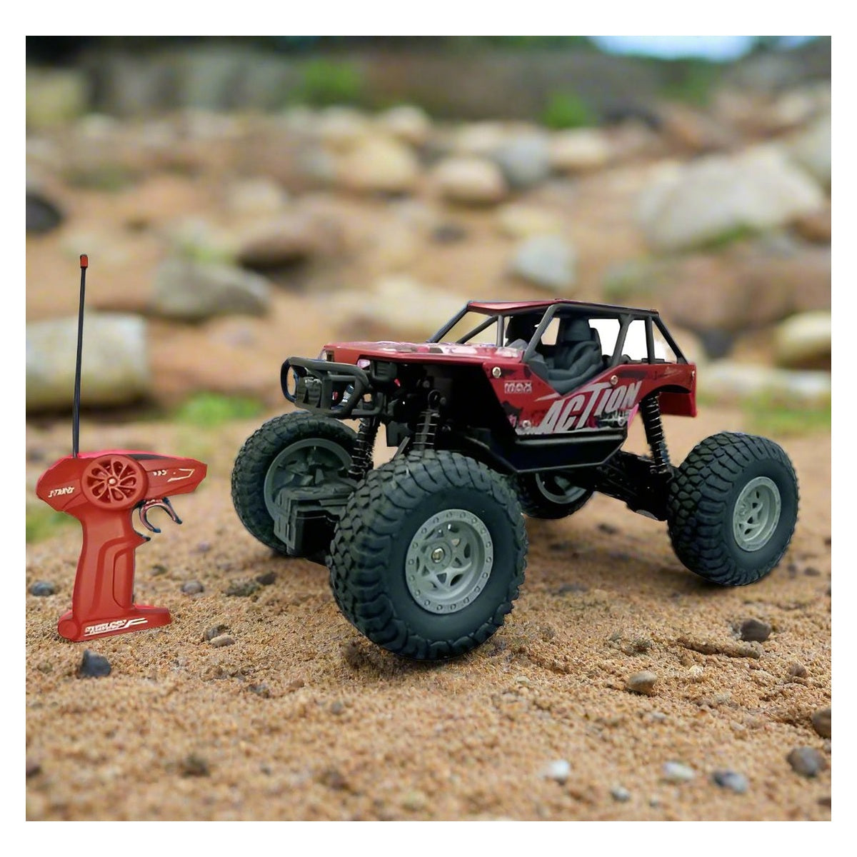 Mașină Rock Crawler cu Telecomandă, metal, Off-Road, 27MHz, Scara 1:20 – imagine principală