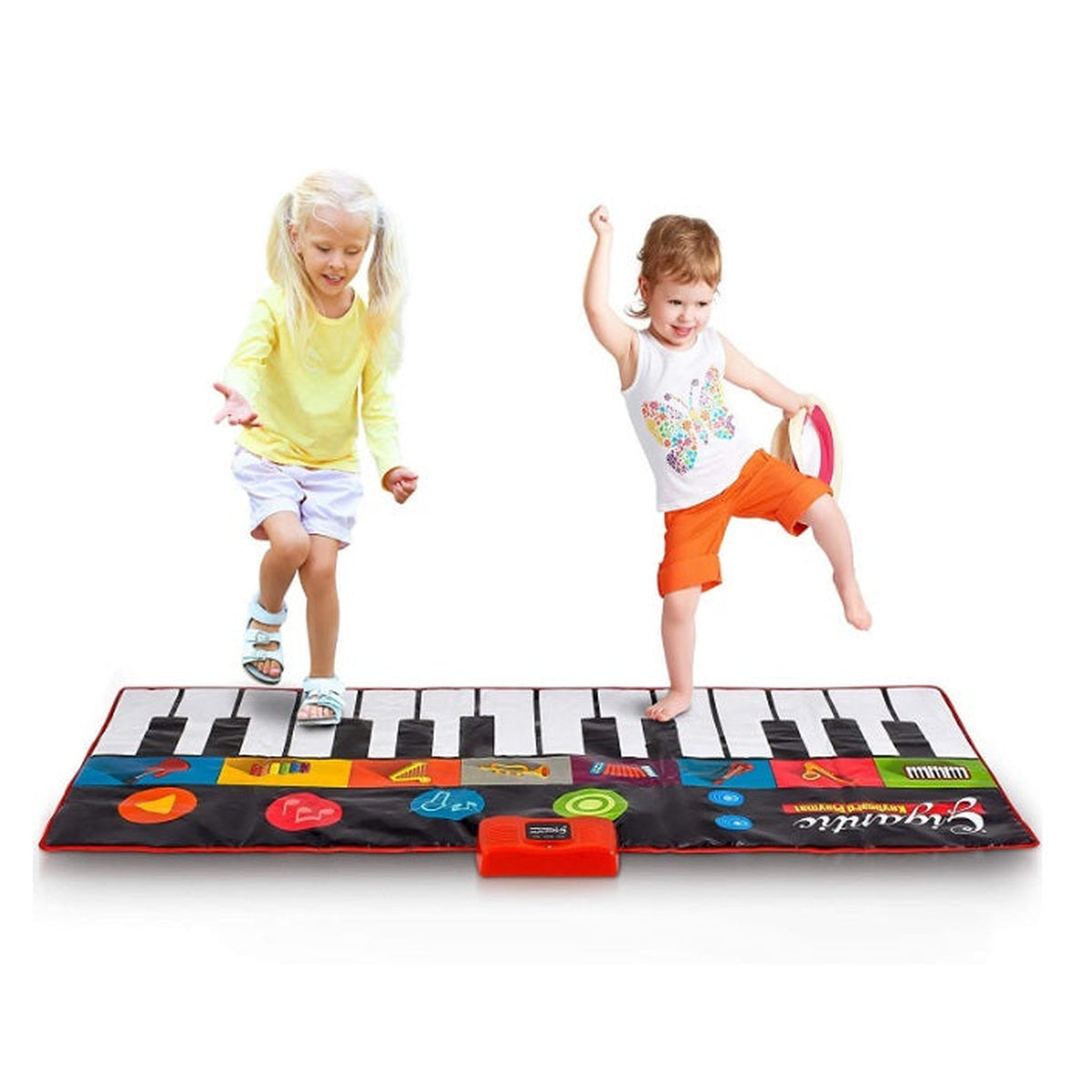 Covor muzical pian cu sunete, 24 taste, volum reglabil, 4 moduri, 181x74 cm – imagine principală