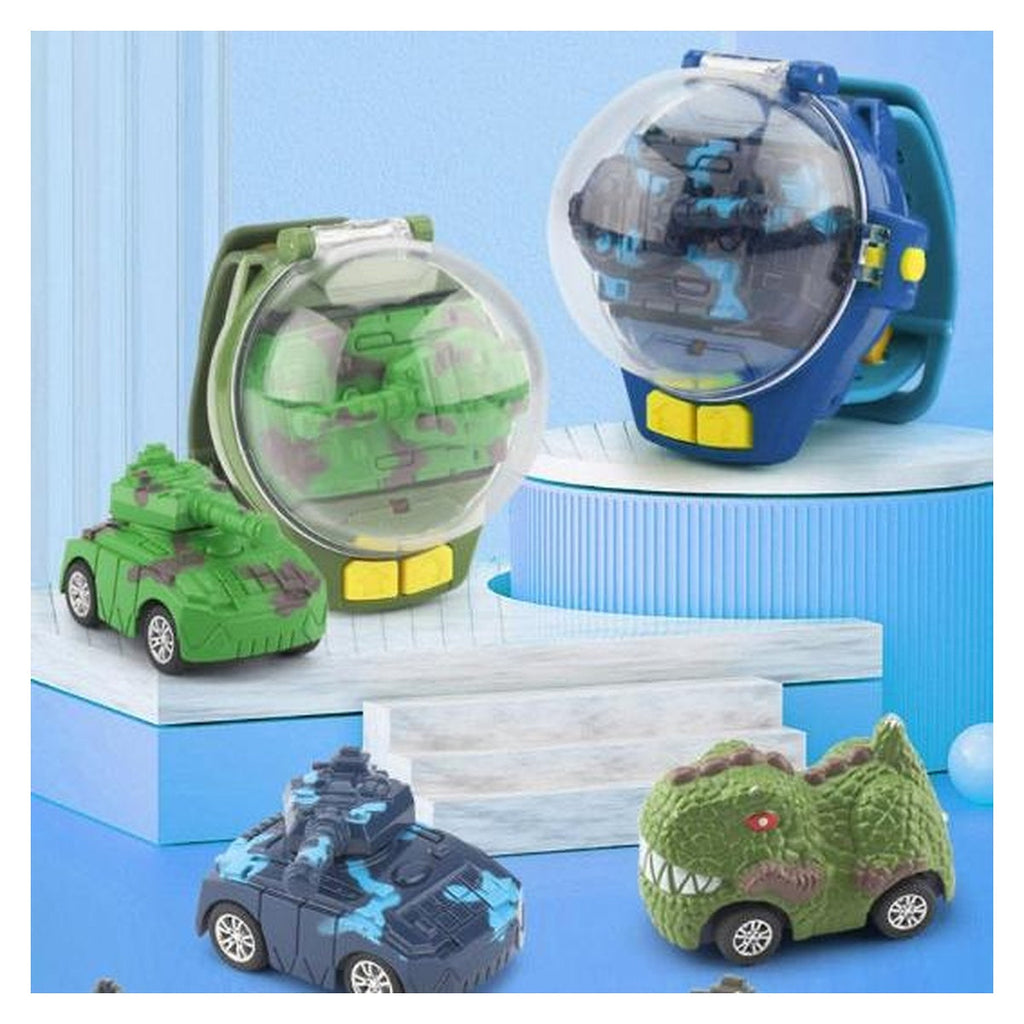 Jucărie cu ceas Dinozaur detașabil, cu telecomandă, 2.4 GHz, scara 1:64 – imagine principală