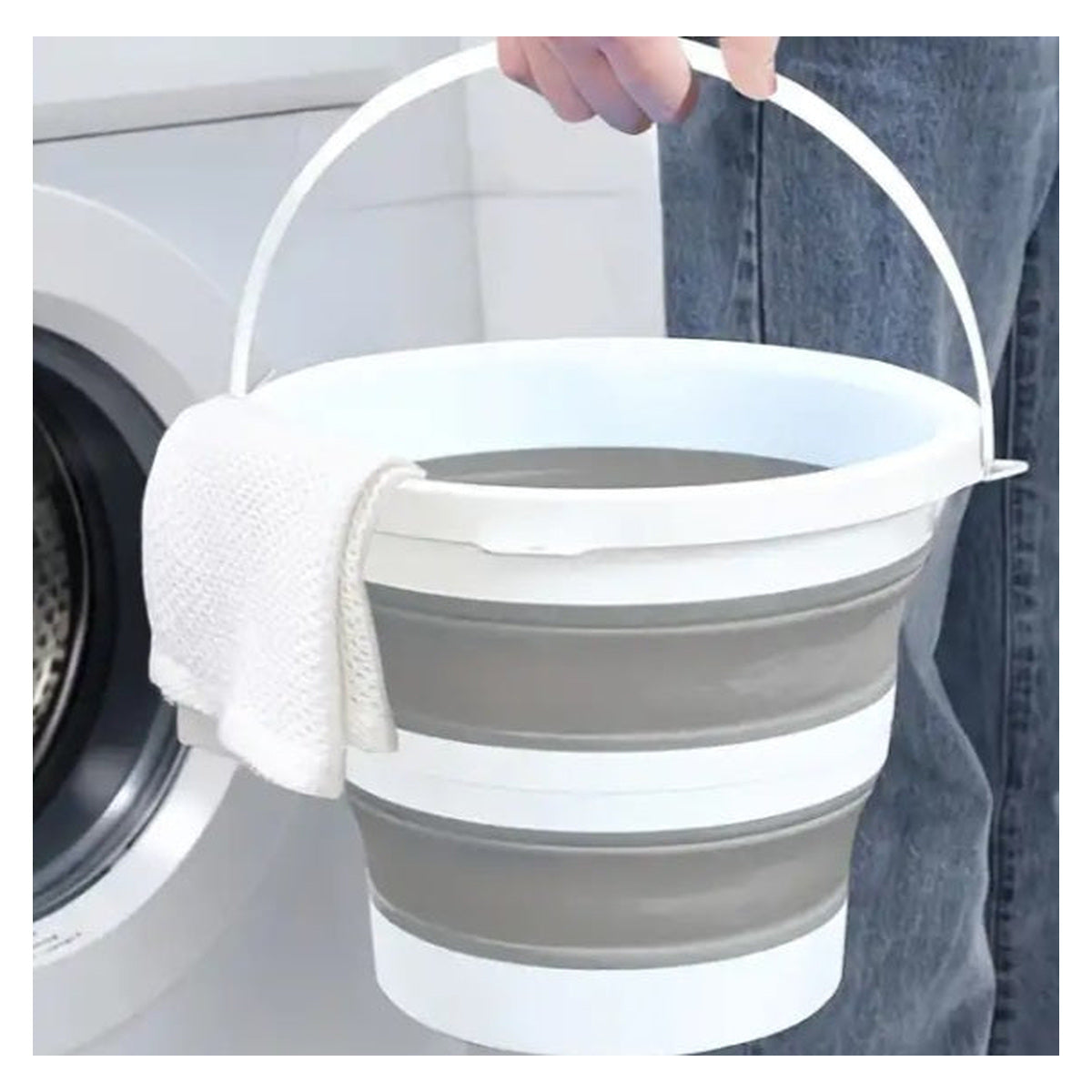 Galeată pliabilă din plastic, 5 litri, super compacta – imagine principală