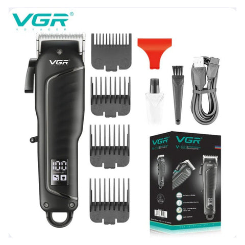Mașină de tuns profesională, VGR V-683 , afișaj digital, accesorii incluse, încărcare USB – imagine principală