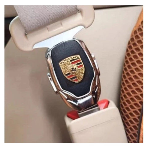 Centură falsă auto PORSCHE, piele și chrom, 1 Buc – imagine principală
