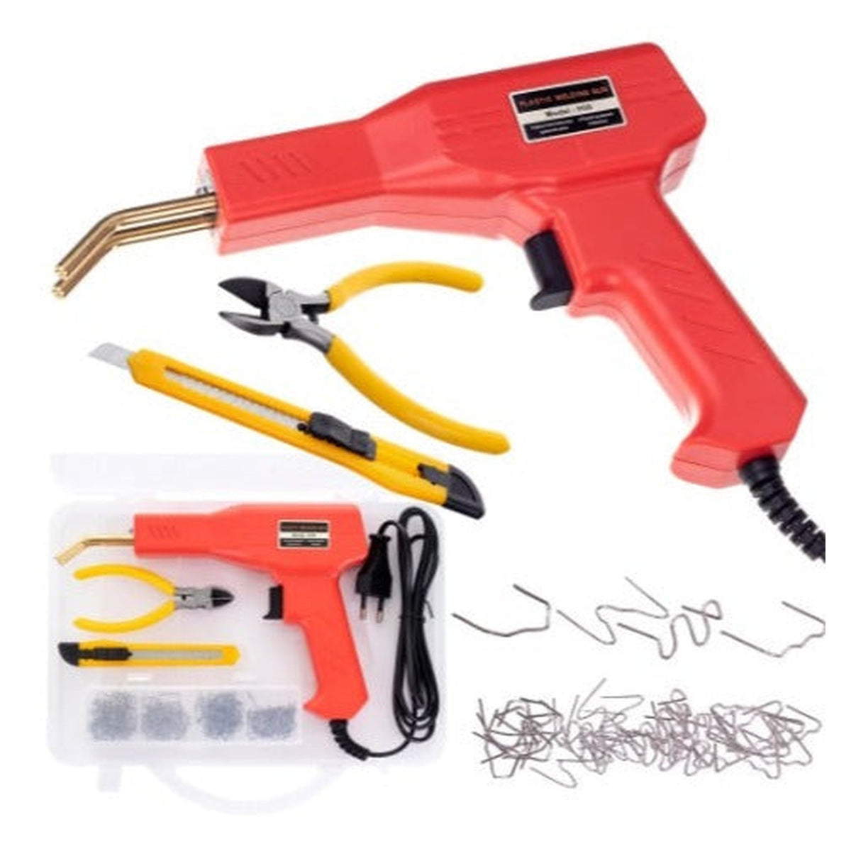 Trusă Pistol Profesional pentru lipit/sudat plastic, kit pentru repararea fisurilor din plastic – imagine principală