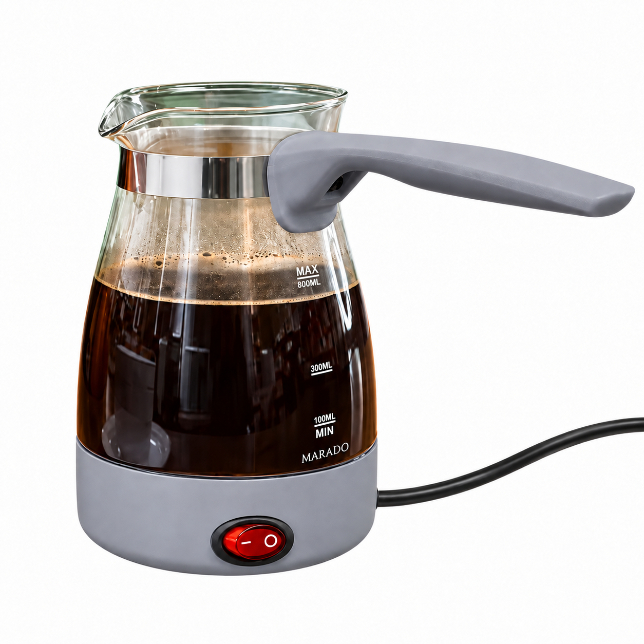 Ibric electric MARADO MA-1634 gri cu cablu de alimentare vizibil