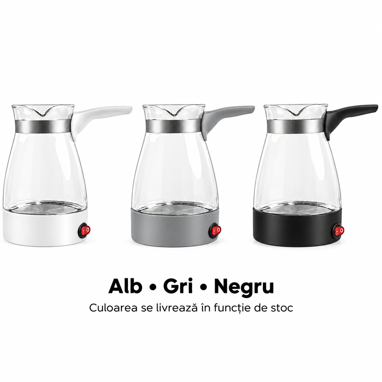 Culori disponibile: alb, gri și negru. Culoarea livrată depinde de stoc.