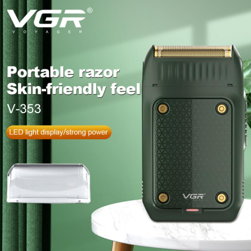 Aparat de ras electric VGR V-353 cu folie dublă, pentru barbă, față și contur, USB, autonomie 60 minute