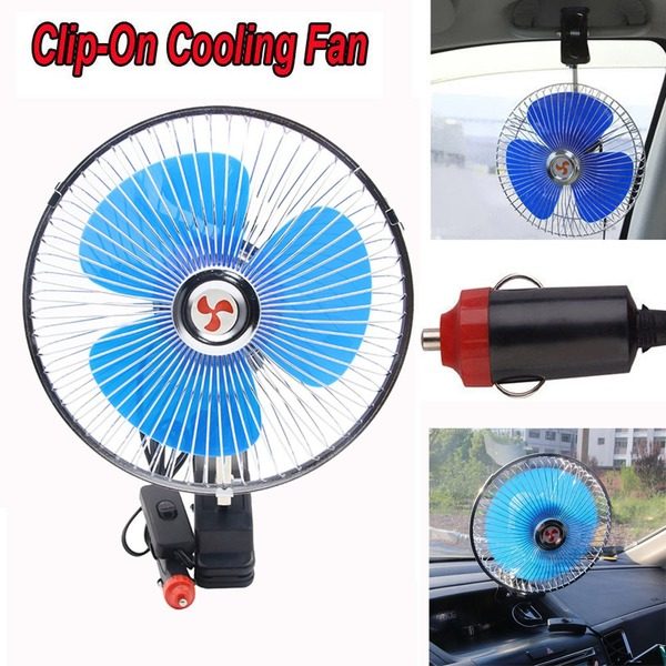 Ventilator auto 12 V oscilant, 20,32 cm – imagine principală