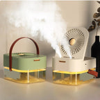 Ventilator de birou cu umidificare, rezervor de 2,5 l și lumină de veghe – imagine 1
