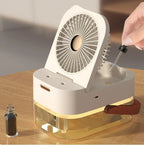 Ventilator de birou cu umidificare, rezervor de 2,5 l și lumină de veghe – imagine 2