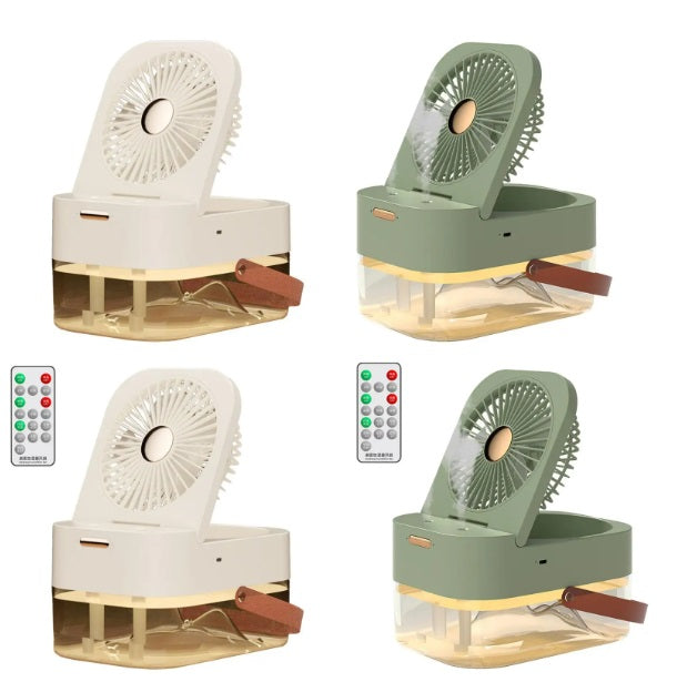 Ventilator de birou cu umidificare, rezervor de 2,5 l și lumină de veghe – imagine 7