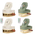 Ventilator de birou cu umidificare, rezervor de 2,5 l și lumină de veghe – imagine 7
