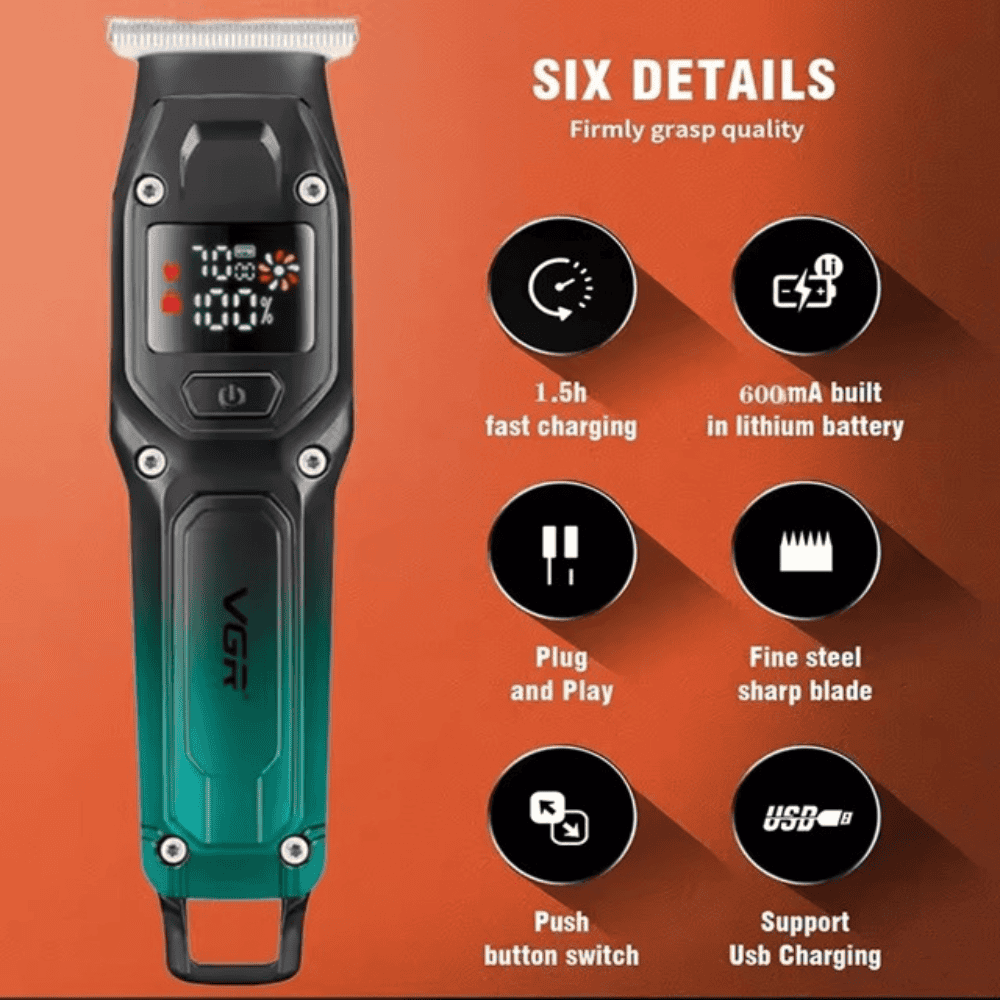 Trimmer VGR V-964 cu încărcare USB-C