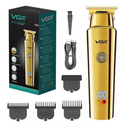 Aparat de tuns VGR V-947 USB LED, accesorii incluse – imagine principală