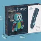 Creion 3D MRG, USB, 10 carduri de modelare, 3 fire de filament incluse