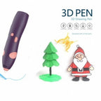 Creion 3D MRG, USB, 10 carduri de modelare, 3 fire de filament incluse