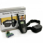 Set Zgarda electrica pentru dresaj canin, raza 300m, ajustabila - Pet Training Collar LCD Display