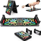 Placă pentru flotări multifuncțională, cu mânere, pentru piept, umeri, spate și triceps, 55 cm