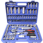 Trusă profesională scule cu 108 piese tubulare cromate, Chrome Vanadium