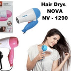 Uscător de păr Nova-1290, 1000 W, 2 viteze, Feon pliabil