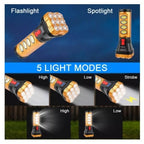 Lanternă portabilă LED, Încărcare Solară sau USB, 18 cm