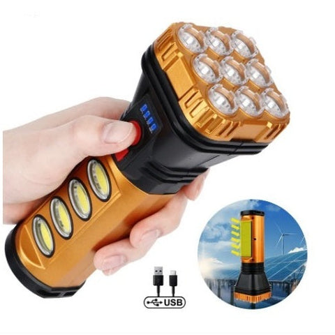 Lanternă portabilă LED, Încărcare Solară sau USB, 18 cm