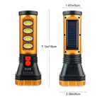 Lanternă portabilă LED, Încărcare Solară sau USB, 18 cm