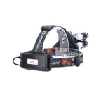 Lanternă de Cap cu 5 LED-uri, 30W ,8000 Lumeni, cu ZOOM și Acumulatori de rezervă