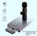 Microfon Lavalieră Omnidirectional Wireless, LED, USB, captare sunet 360 grade