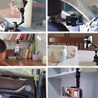 Suport auto Mirror Holder, Ajustabil, Rotire 360 grade, Negru