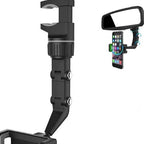 Suport auto Mirror Holder, Ajustabil, Rotire 360 grade, Negru