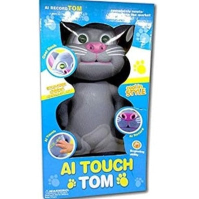 Jucărie Interactivă Talking Tom - Motanul Inteligent, Vorbește și Repetă, 30 cm