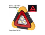 Triunghi reflectorizant cu led-uri, încărcare solară și USB